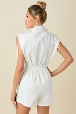 Load image into Gallery viewer, BLAZER STYLE TOP ROMPER
