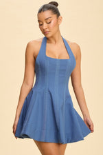 Load image into Gallery viewer, HALTER MINI DRESS
