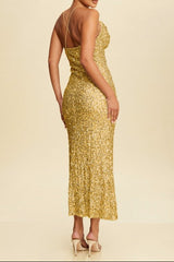 **SALE** SEQUINS MIDI DRESS