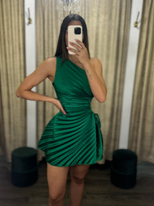 Hunter Green Mini Dress