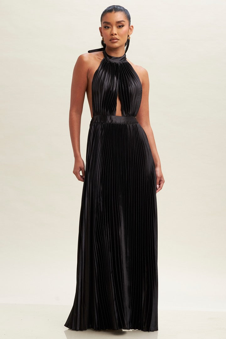 Pleated Maxi Dress