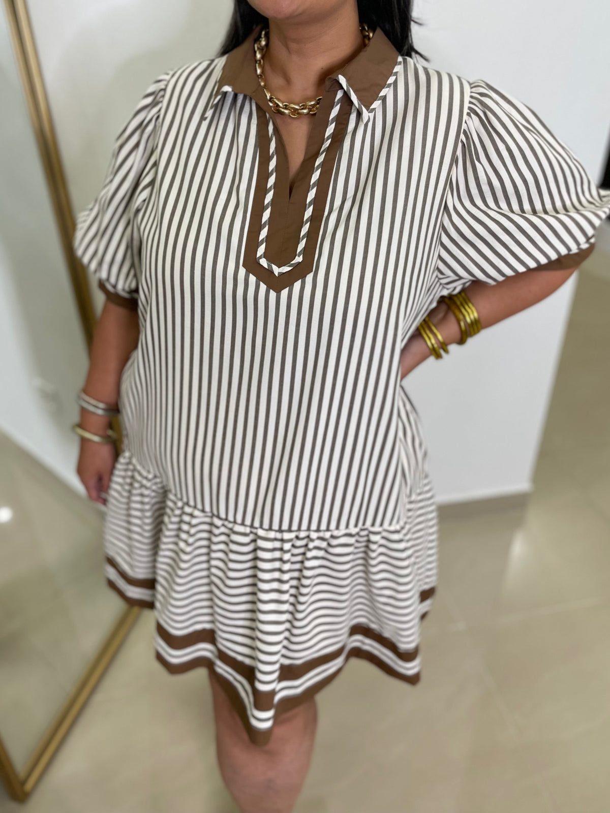 Choco Stripes Dress