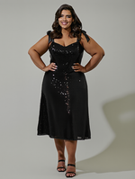 Load image into Gallery viewer, Sequins Midi Dress
