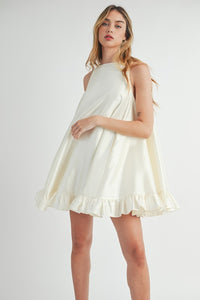 **SALE** TAFFETA RUFFLE MINI DRESS