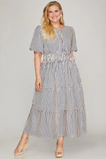 Load image into Gallery viewer, #11 Stripes Maxi Dress
