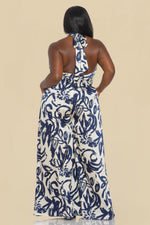 Load image into Gallery viewer, PRINTED HALTER JUMPSUIT
