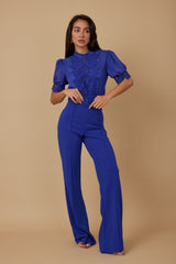 CROCHET DETAILED JUMPSUIT