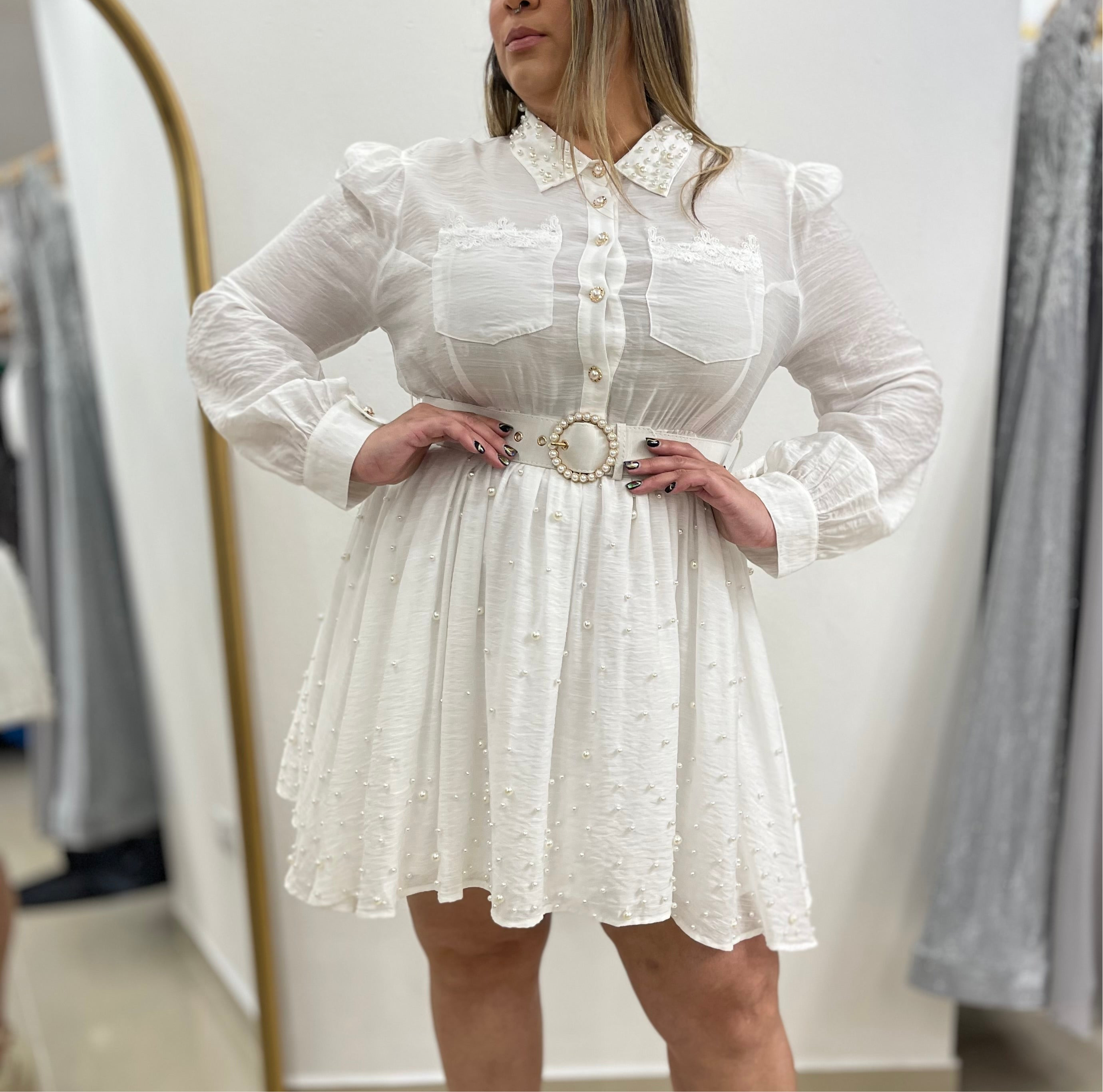 Pearls Detail Dress