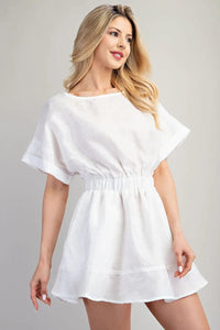 WHITE MINI DRESS