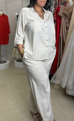 #12 Cream Linen Top