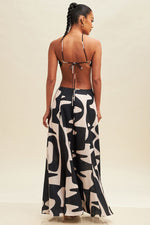 Load image into Gallery viewer, LINEN CUT-OUT MAXI DRESS
