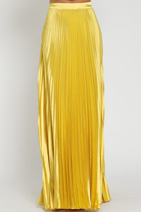 Pleated Gold Skirt