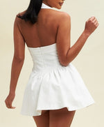 Load image into Gallery viewer, MINI CORSET HALTER DRESS
