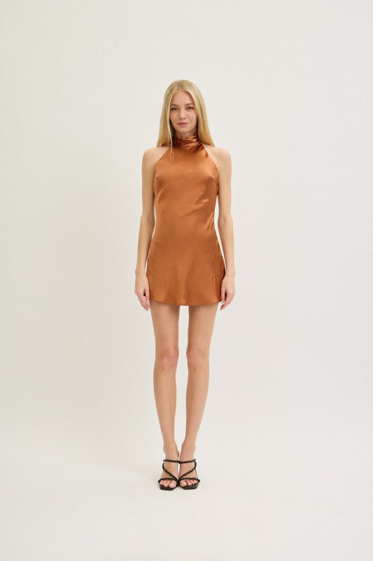 Satin Mini Dress