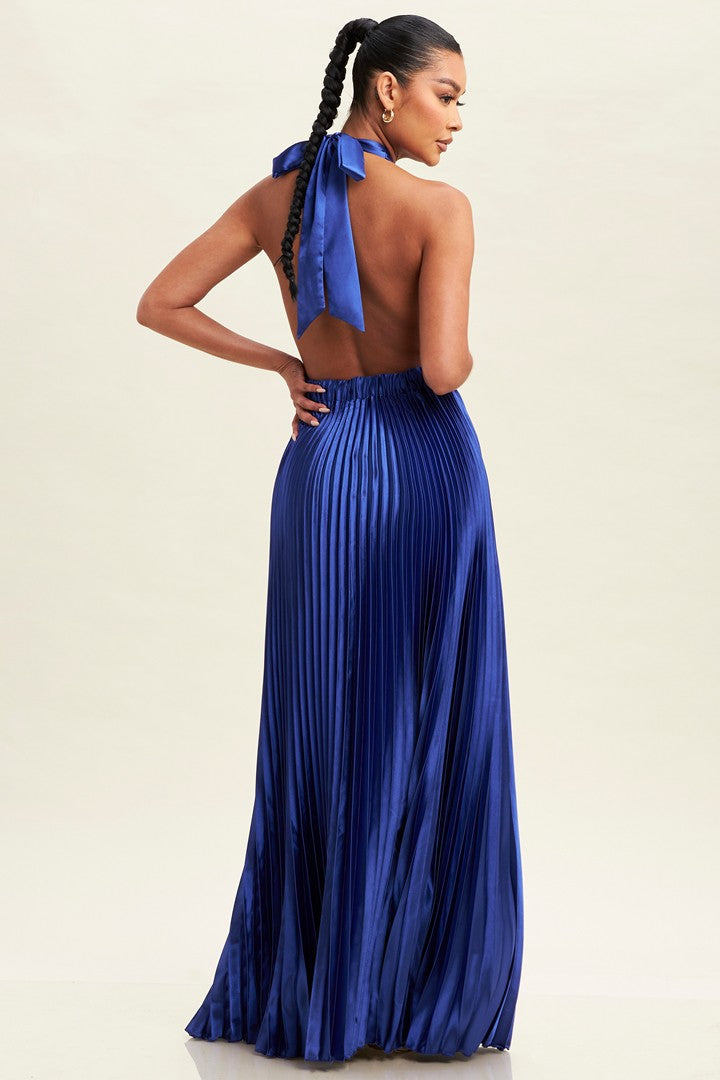 Pleated Maxi Dress