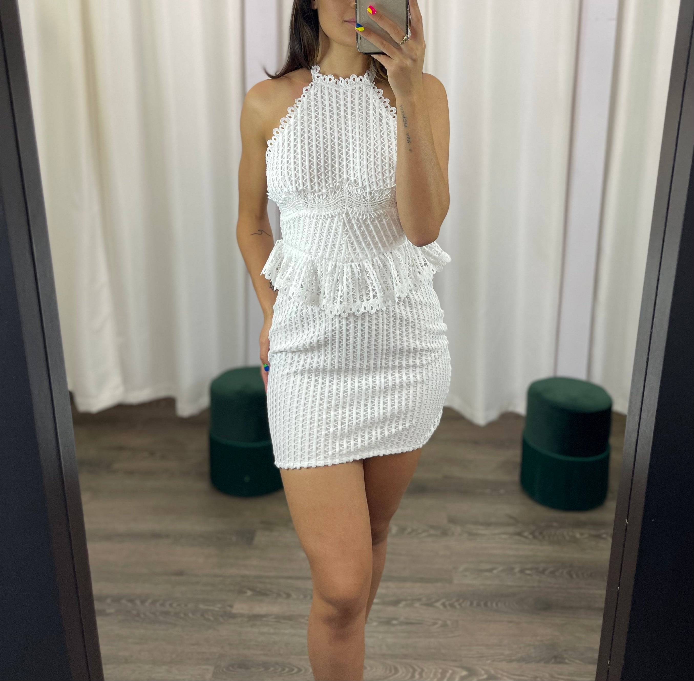 **SALE** Face Ruffle Mini Dress