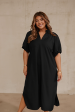 Load image into Gallery viewer, Solid Color Midi Dress
