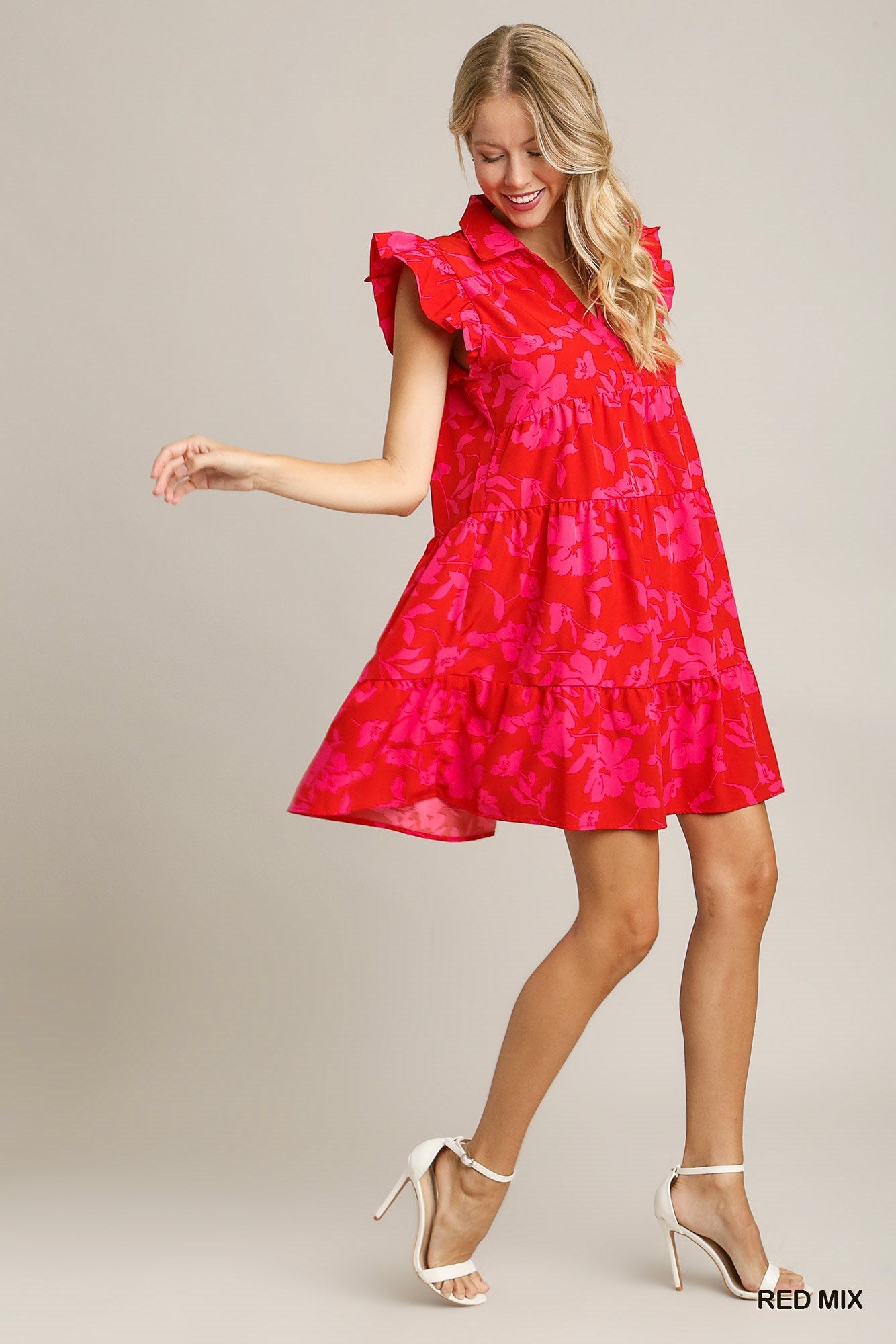 **SALE** FLORAL PRINT TUNIC DRESS