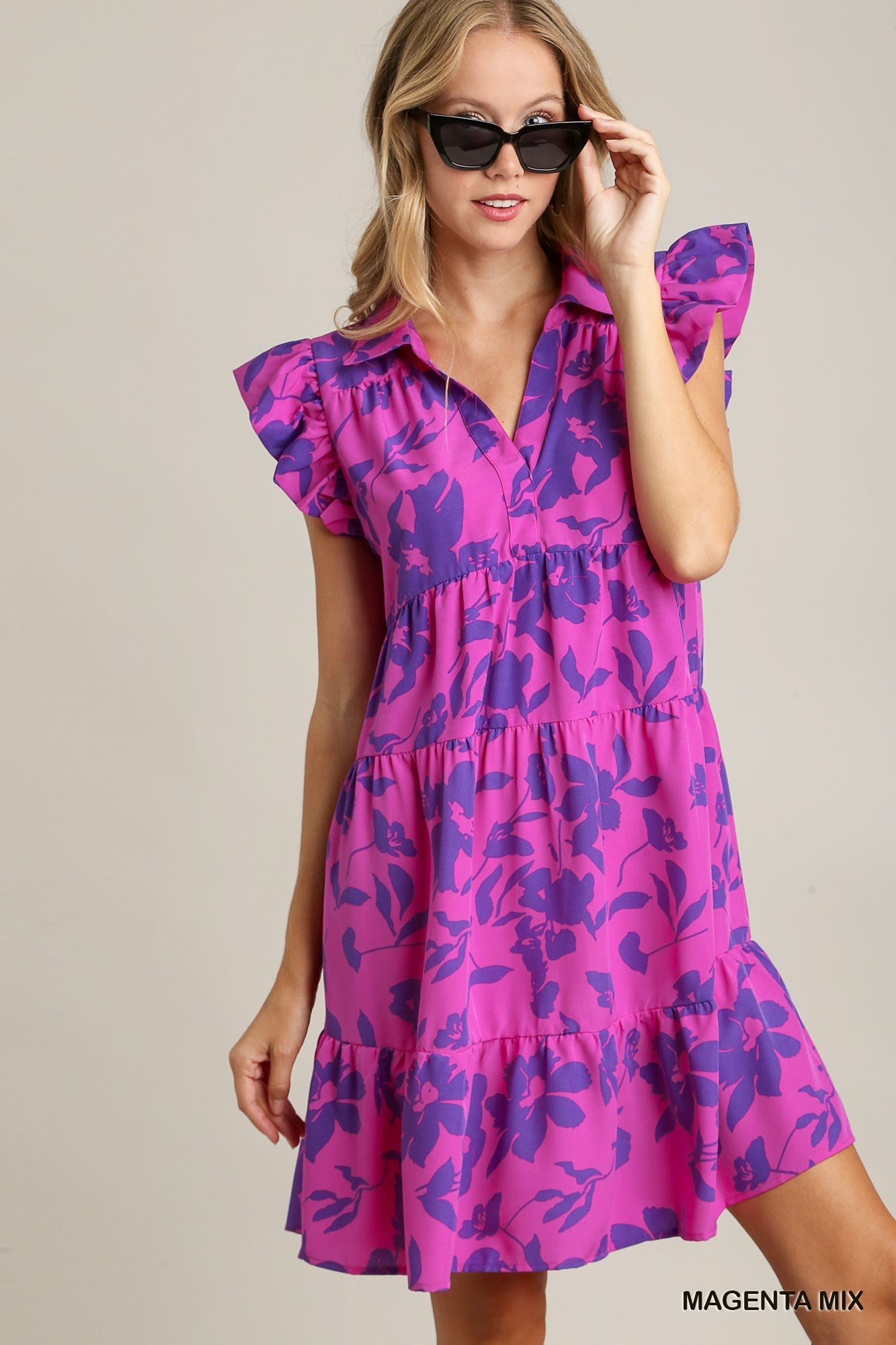 **SALE** FLORAL PRINT TUNIC DRESS