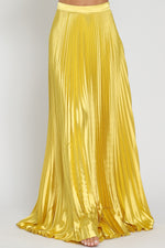 Load image into Gallery viewer, Pleated Gold Skirt
