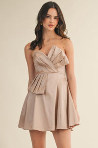 PLEATED TUBE DRESS