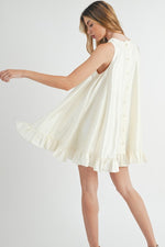 Load image into Gallery viewer, **SALE** TAFFETA RUFFLE MINI DRESS
