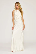 Load image into Gallery viewer, Ivory Satin Long Dress
