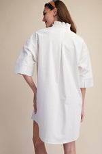 Load image into Gallery viewer, Ivory Relaxed Shirt Dress
