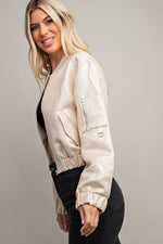 Load image into Gallery viewer, **SALE** METALLIC BOMBER JACKET
