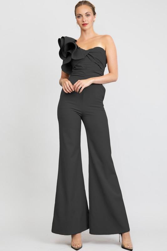 Ruffle Detail Jumsuit
