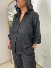 #13 Black Dots Details Top