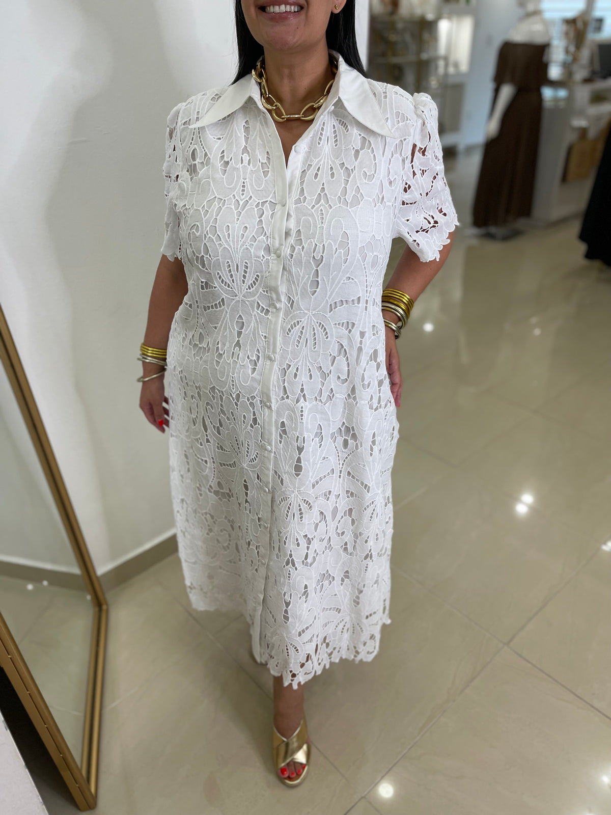 Crochet Midi Dress