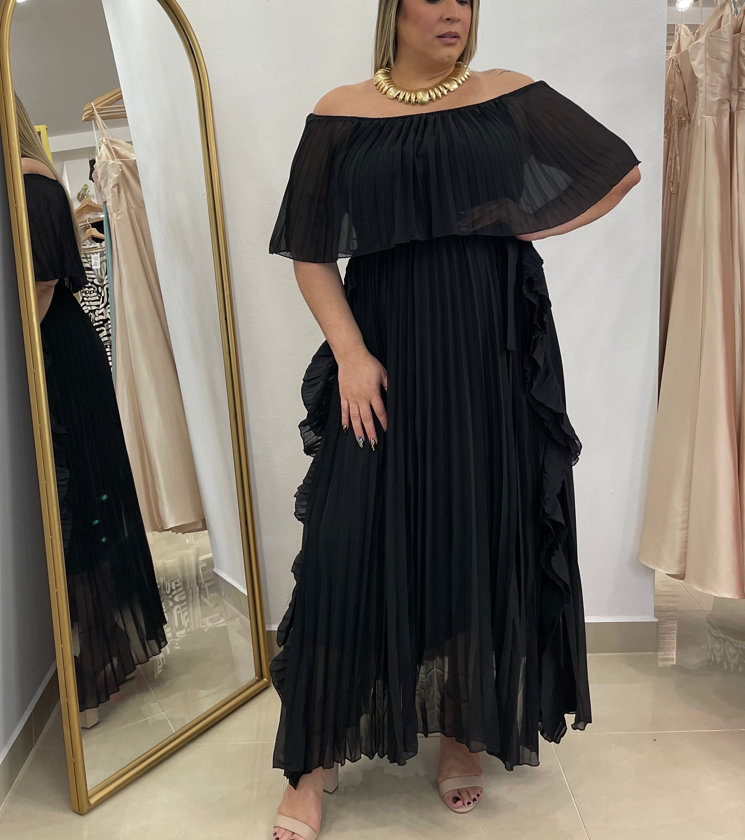 Off the Shoulder Maxi Dress