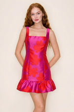 Load image into Gallery viewer, PRINTED MINI DRESS

