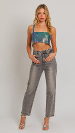 Load image into Gallery viewer, **SALE** SEQUINS CROP TOP
