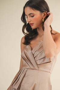 PLEATED TUBE DRESS