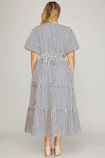 Load image into Gallery viewer, #11 Stripes Maxi Dress
