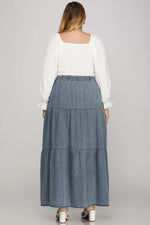 Load image into Gallery viewer, #13 Denim Maxi Skirt
