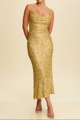 **SALE** SEQUINS MIDI DRESS