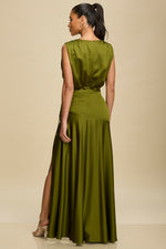 Load image into Gallery viewer, SATIN MAXI DRESS
