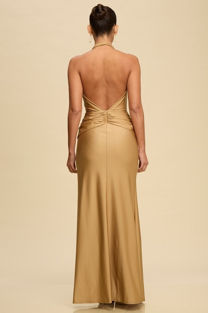 HALTER MAXI DRESS