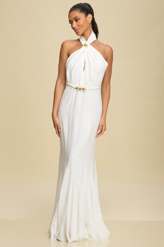 DREAMER GOLD ACCENT DRESS