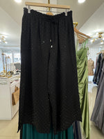 Load image into Gallery viewer, #14 Black Dots Detail Palazzo Pants
