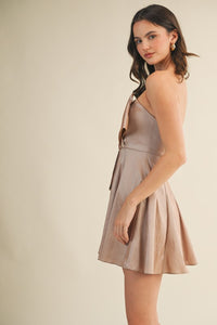 PLEATED TUBE DRESS