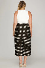 Load image into Gallery viewer, #10 Polka Dots Midi Skirt
