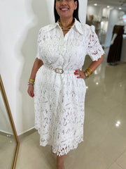 Crochet Midi Dress