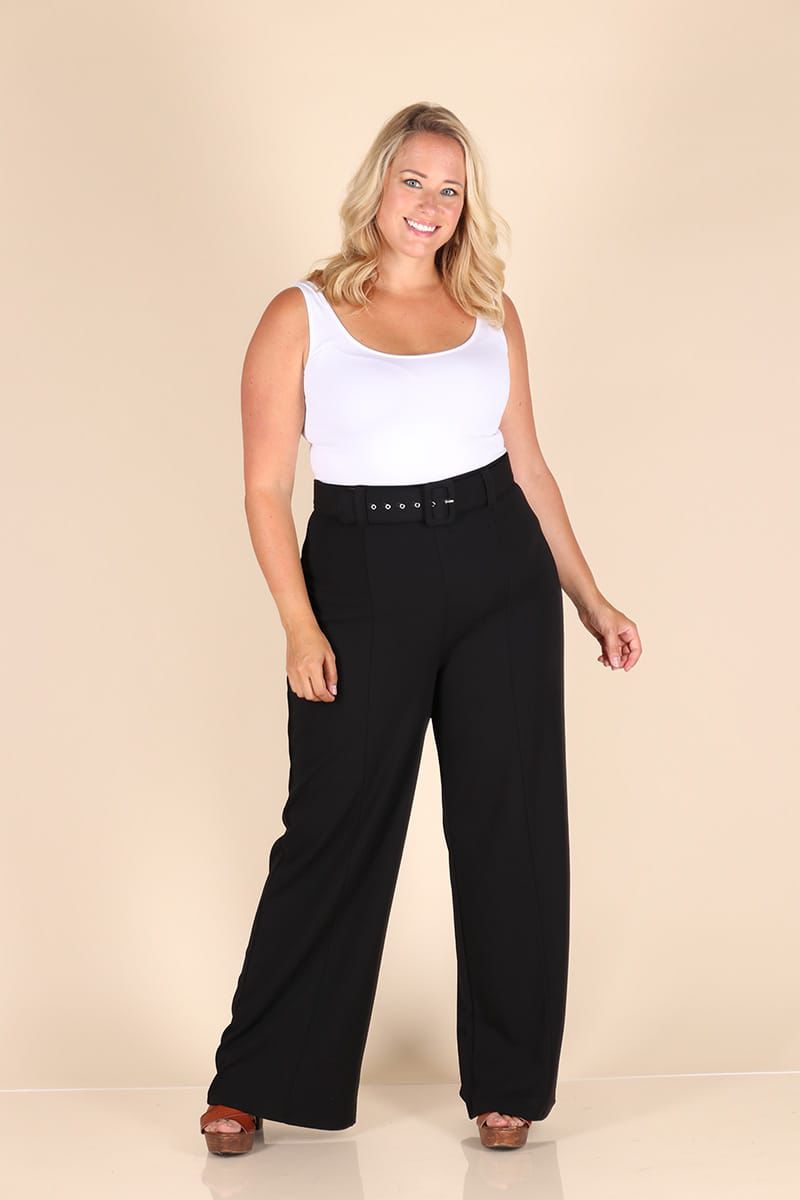 Palazzo Pants with Belt