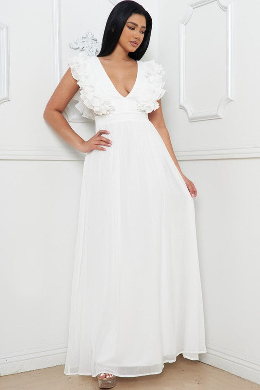 **SALE** WHITE FORMAL DRESS