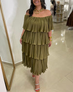 Load image into Gallery viewer, Pleated Midi Dress
