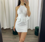 Load image into Gallery viewer, **SALE** Face Ruffle Mini Dress
